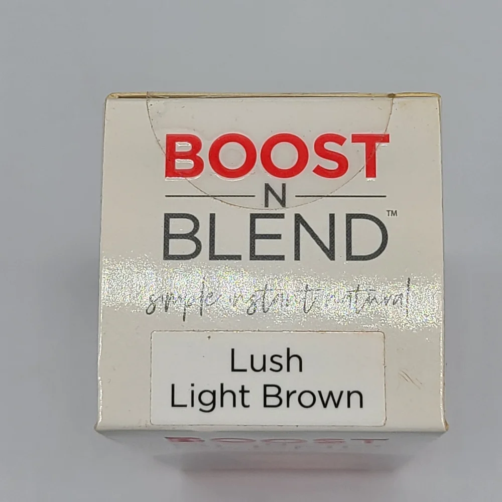 Boost N Blend Hair Volumizing Fibers Powder Lush Light Brown NEW